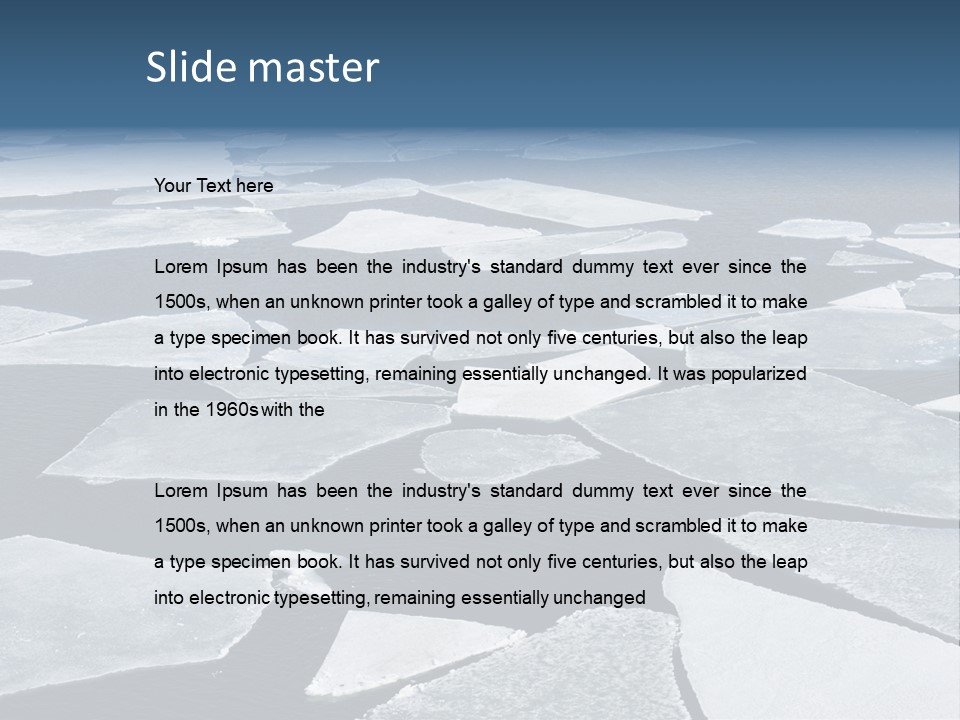 Ecology Crack Water PowerPoint Template