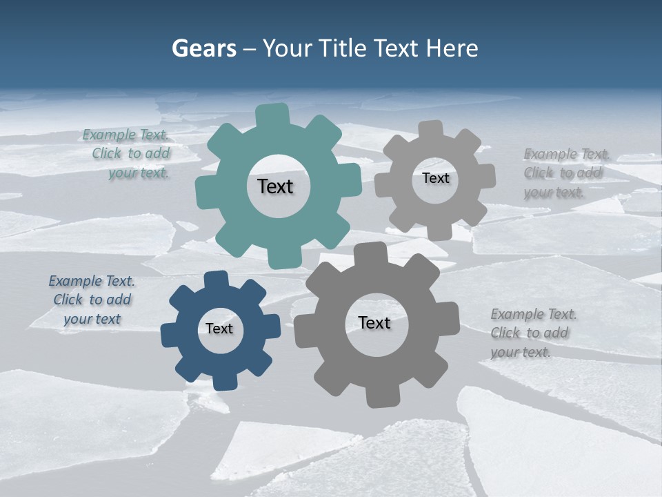 Ecology Crack Water PowerPoint Template