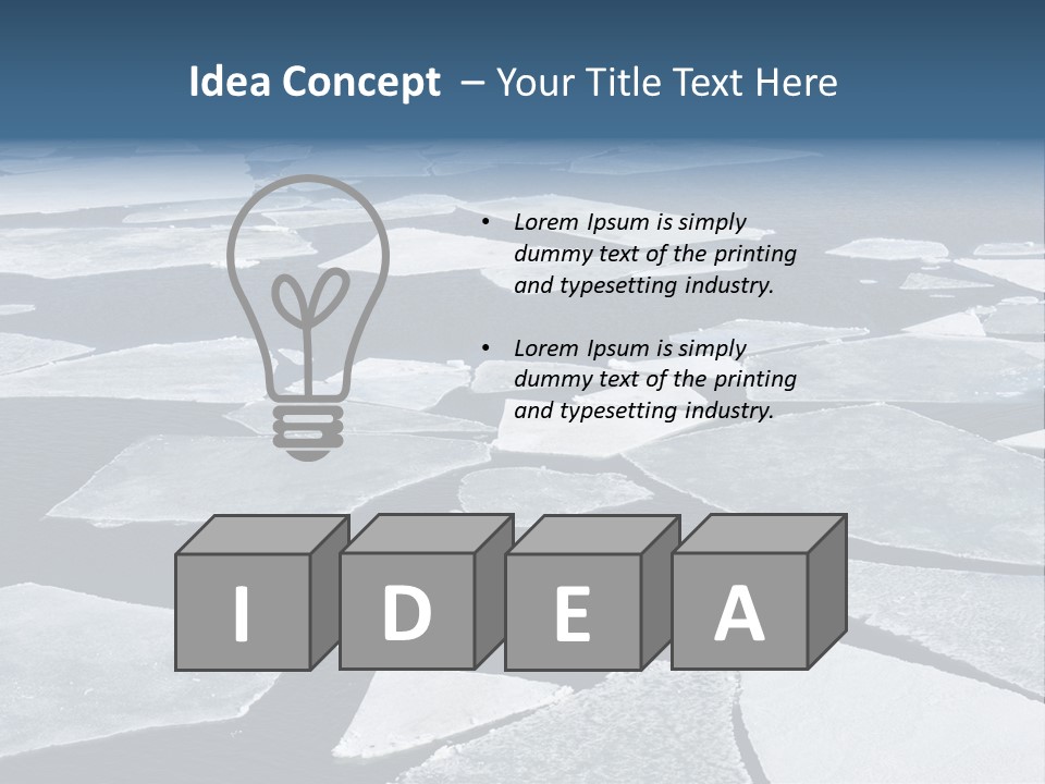 Ecology Crack Water PowerPoint Template