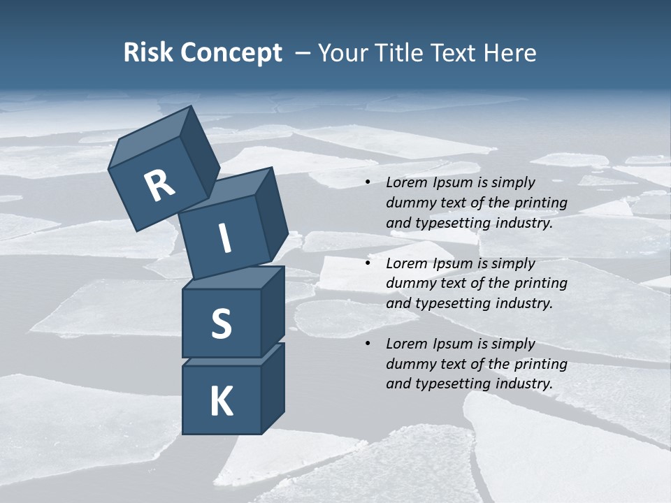 Ecology Crack Water PowerPoint Template