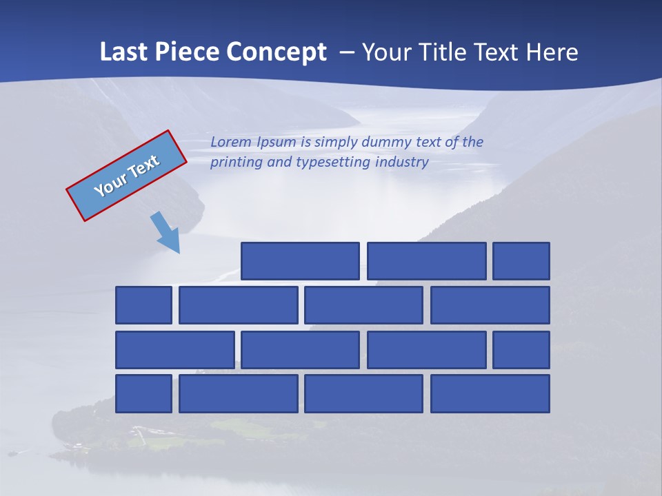 Geirangerfjord Grass Sognefjord PowerPoint Template