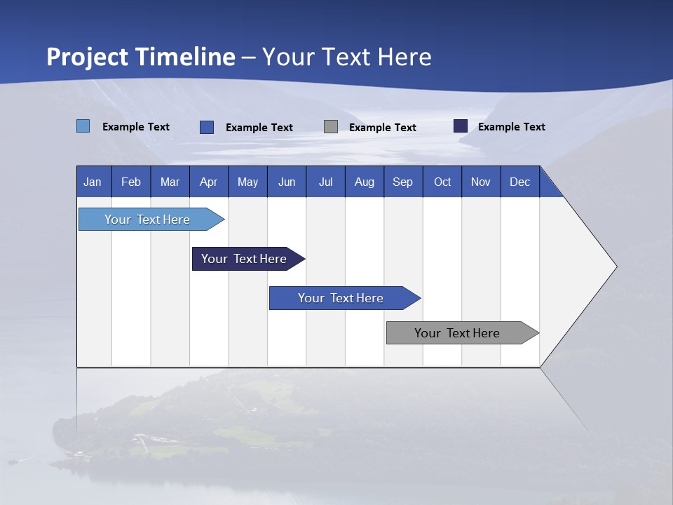 Geirangerfjord Grass Sognefjord PowerPoint Template
