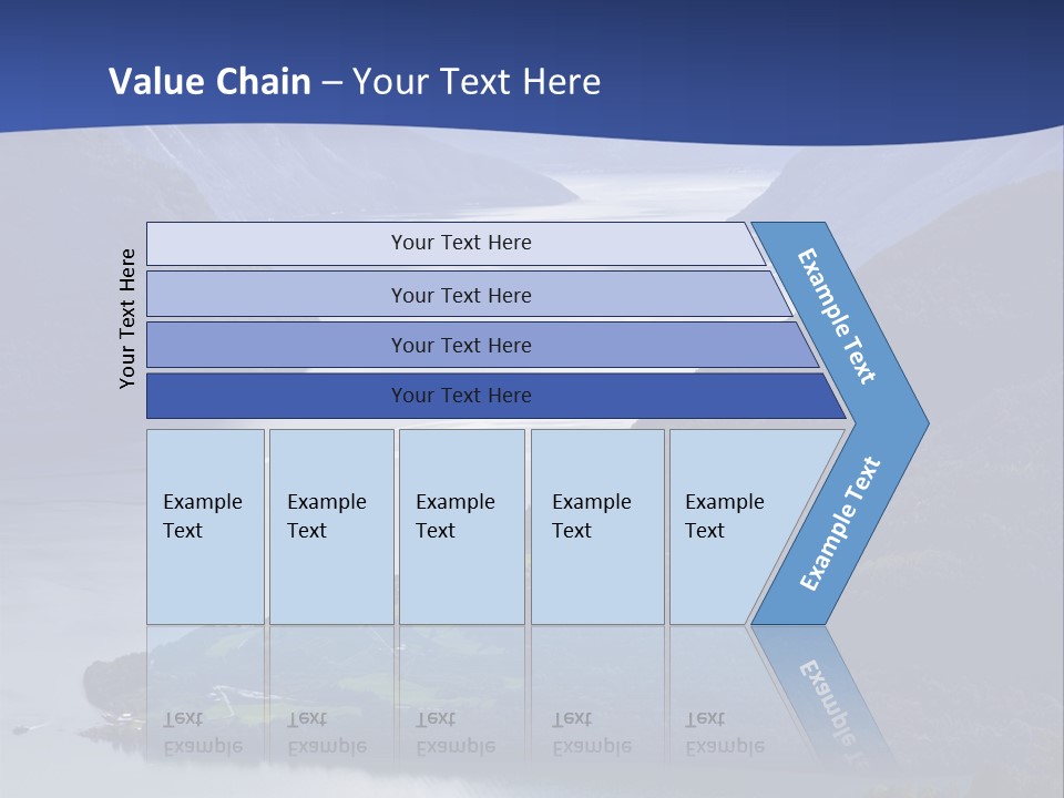 Geirangerfjord Grass Sognefjord PowerPoint Template
