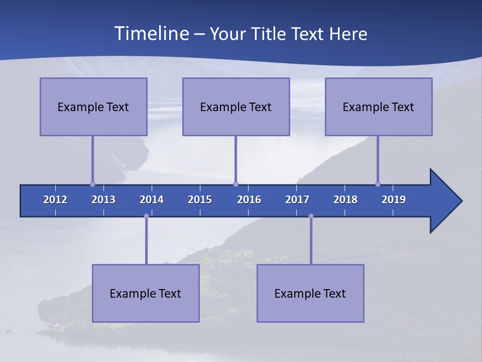 Geirangerfjord Grass Sognefjord PowerPoint Template