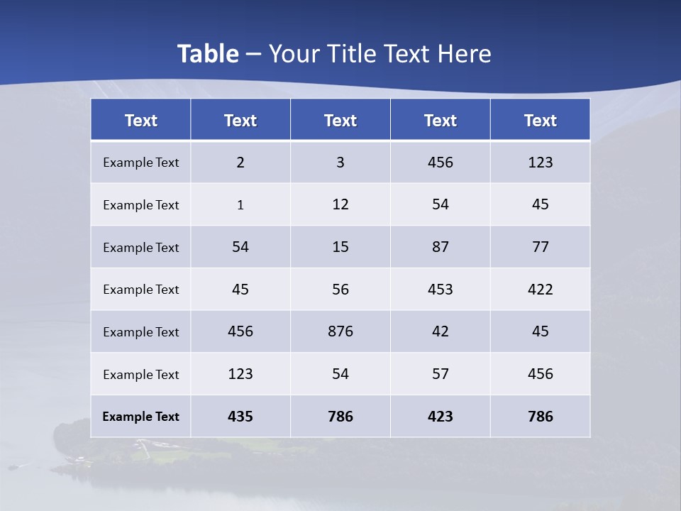 Geirangerfjord Grass Sognefjord PowerPoint Template