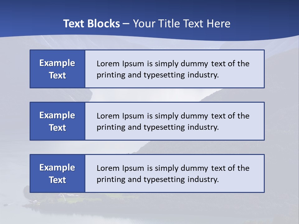 Geirangerfjord Grass Sognefjord PowerPoint Template