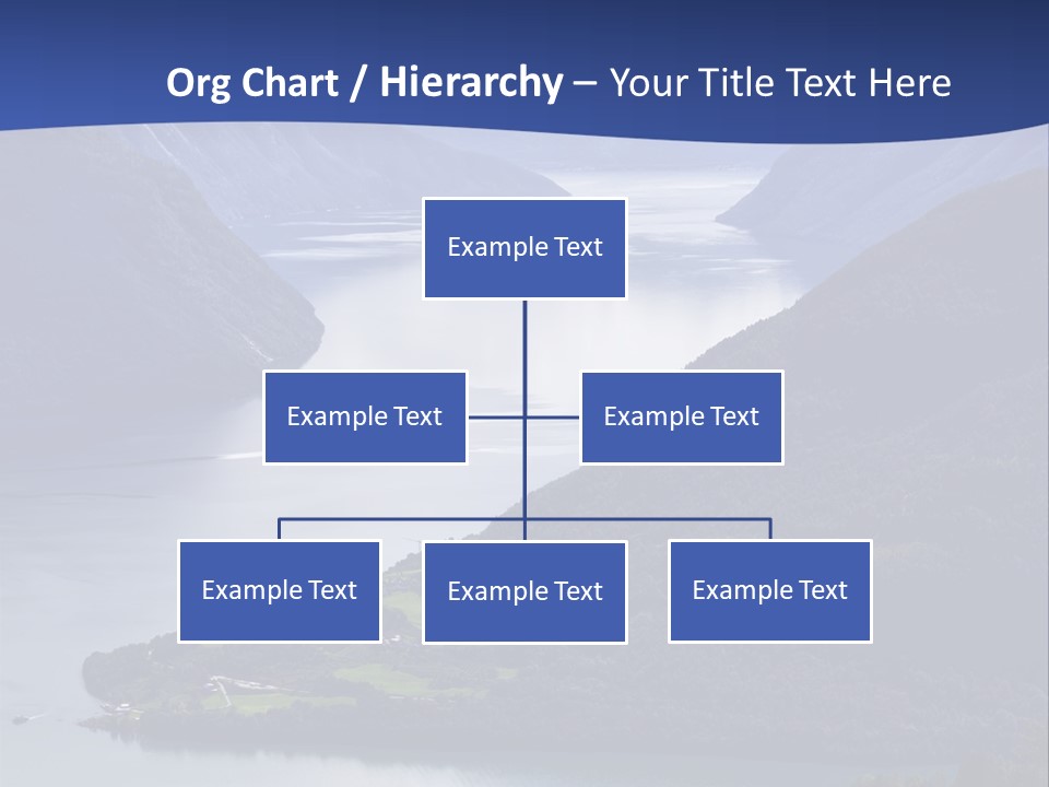 Geirangerfjord Grass Sognefjord PowerPoint Template