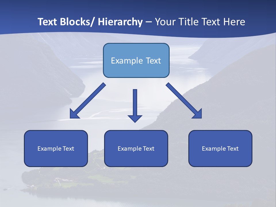 Geirangerfjord Grass Sognefjord PowerPoint Template
