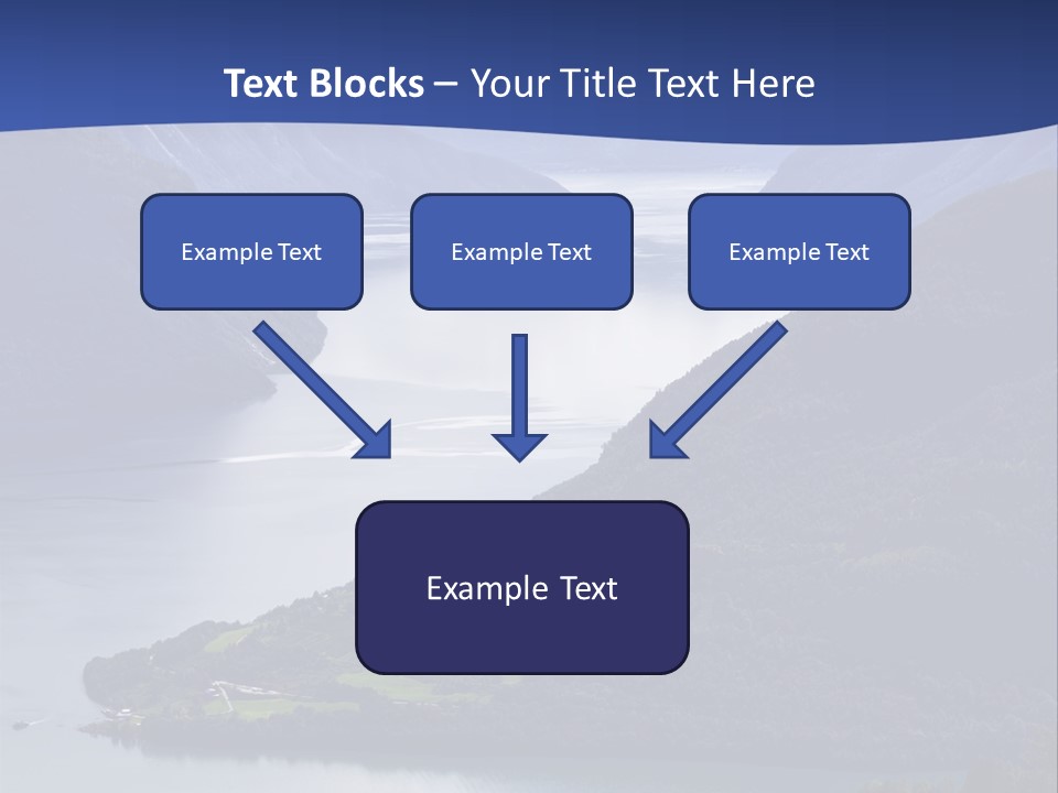 Geirangerfjord Grass Sognefjord PowerPoint Template
