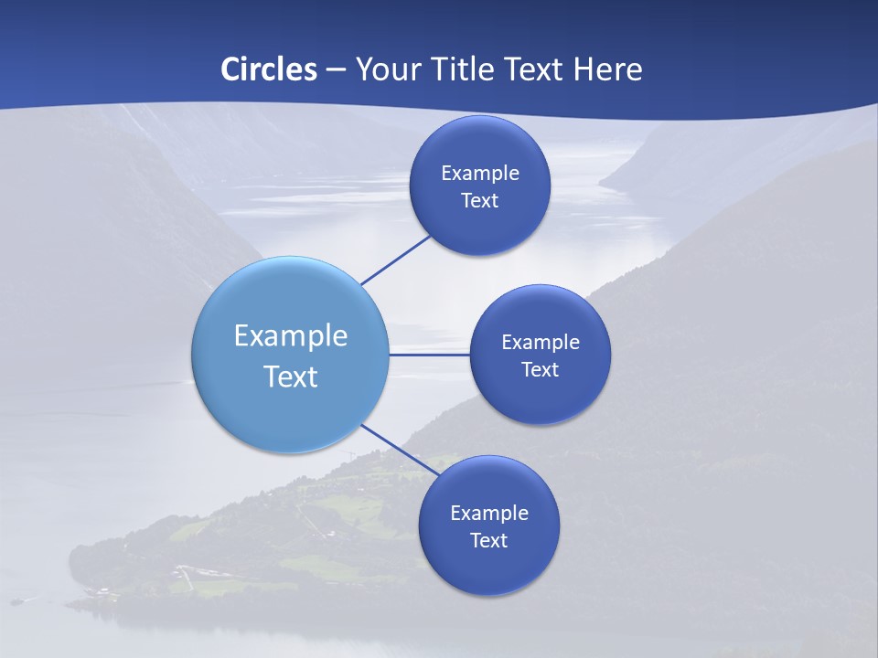 Geirangerfjord Grass Sognefjord PowerPoint Template
