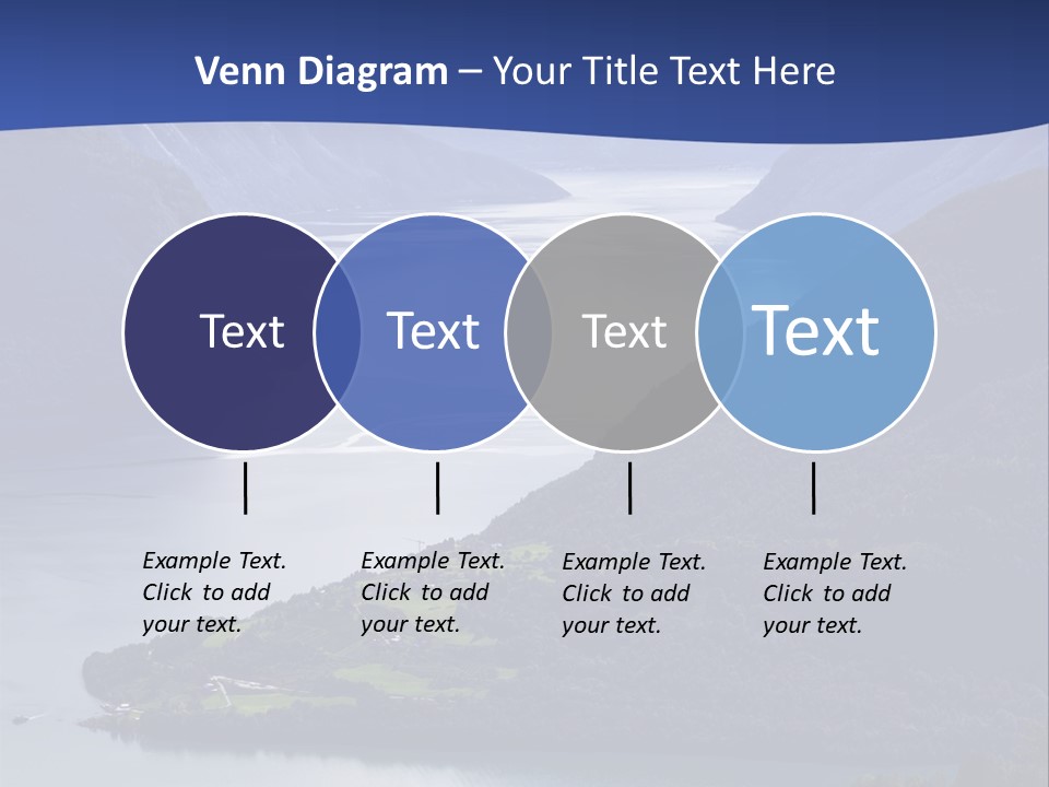 Geirangerfjord Grass Sognefjord PowerPoint Template
