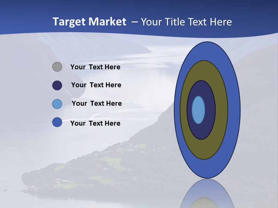 Geirangerfjord Grass Sognefjord PowerPoint Template