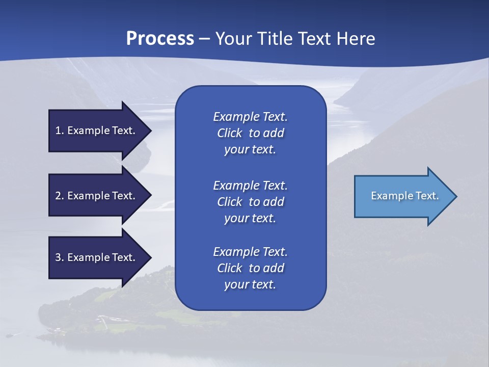 Geirangerfjord Grass Sognefjord PowerPoint Template
