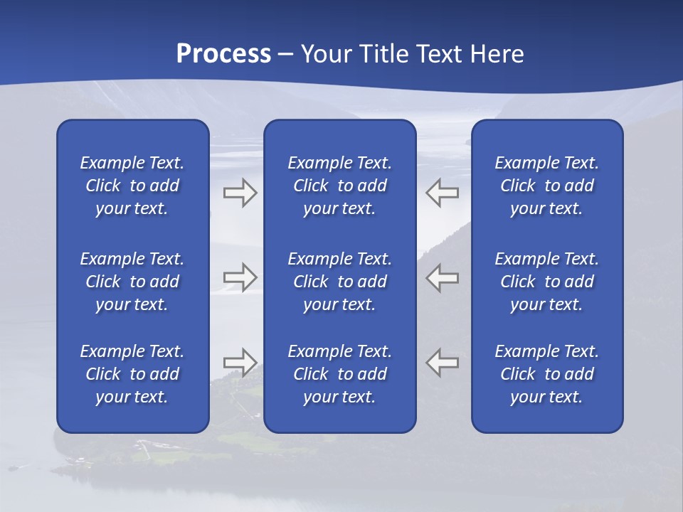 Geirangerfjord Grass Sognefjord PowerPoint Template
