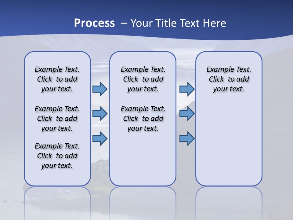 Geirangerfjord Grass Sognefjord PowerPoint Template