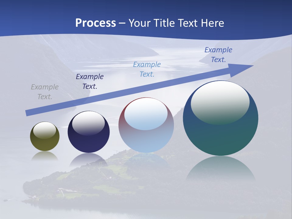 Geirangerfjord Grass Sognefjord PowerPoint Template