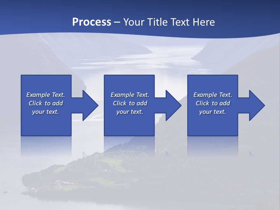 Geirangerfjord Grass Sognefjord PowerPoint Template