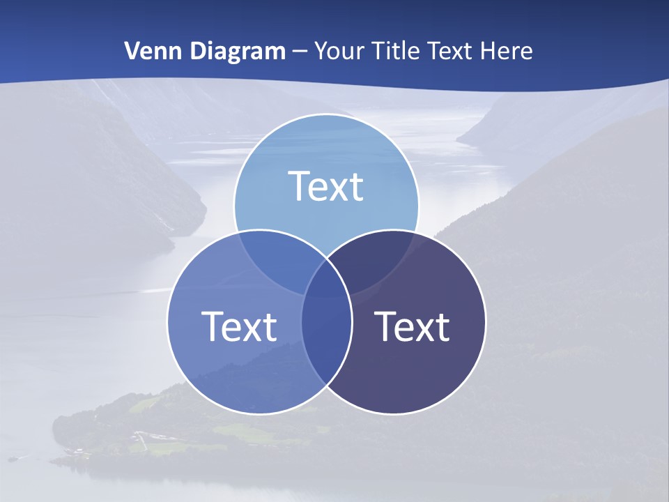 Geirangerfjord Grass Sognefjord PowerPoint Template