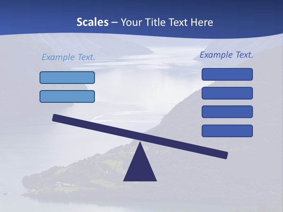 Geirangerfjord Grass Sognefjord PowerPoint Template