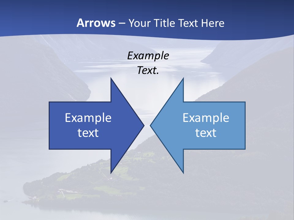 Geirangerfjord Grass Sognefjord PowerPoint Template