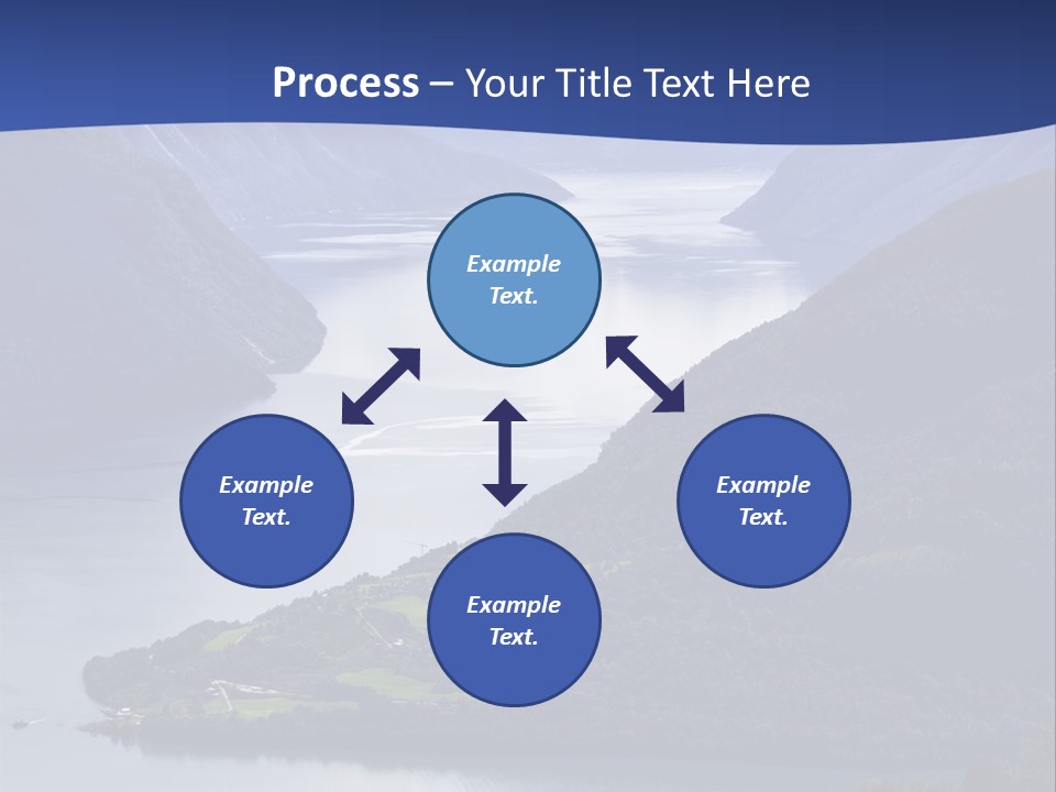 Geirangerfjord Grass Sognefjord PowerPoint Template
