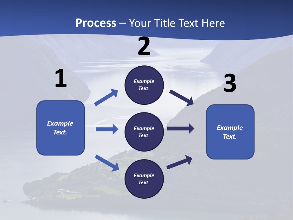 Geirangerfjord Grass Sognefjord PowerPoint Template