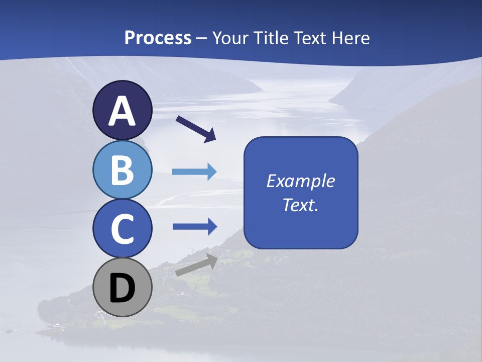 Geirangerfjord Grass Sognefjord PowerPoint Template