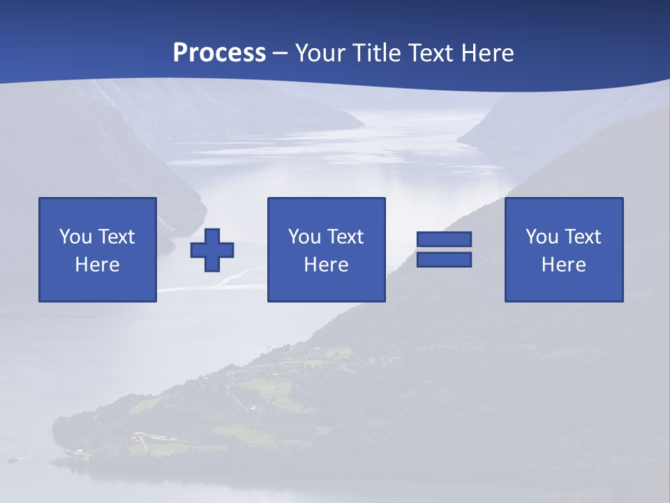 Geirangerfjord Grass Sognefjord PowerPoint Template
