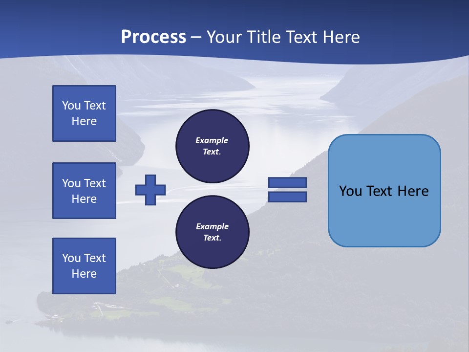 Geirangerfjord Grass Sognefjord PowerPoint Template