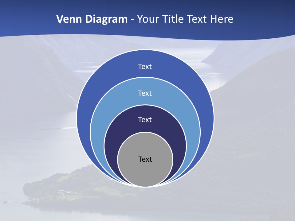 Geirangerfjord Grass Sognefjord PowerPoint Template
