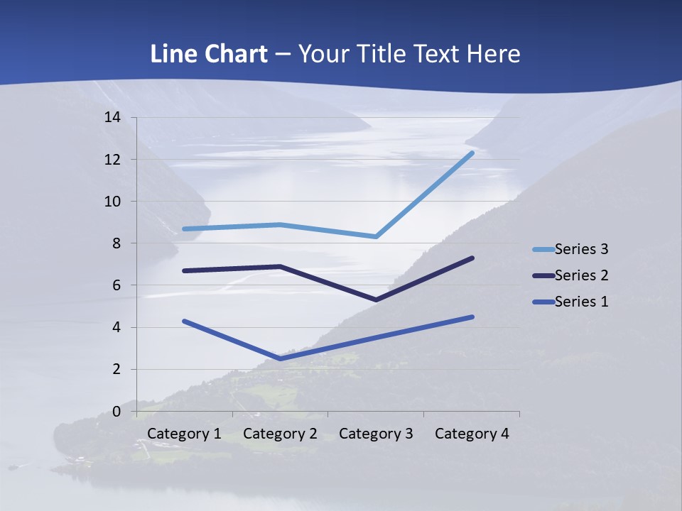 Geirangerfjord Grass Sognefjord PowerPoint Template
