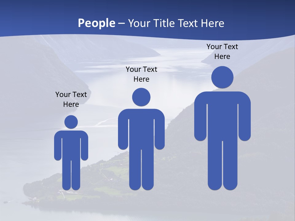 Geirangerfjord Grass Sognefjord PowerPoint Template