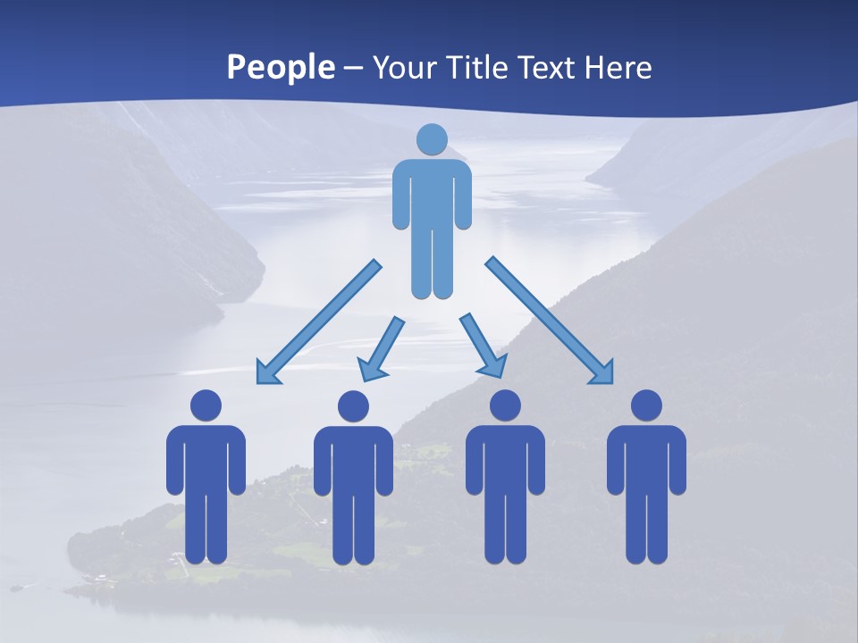 Geirangerfjord Grass Sognefjord PowerPoint Template