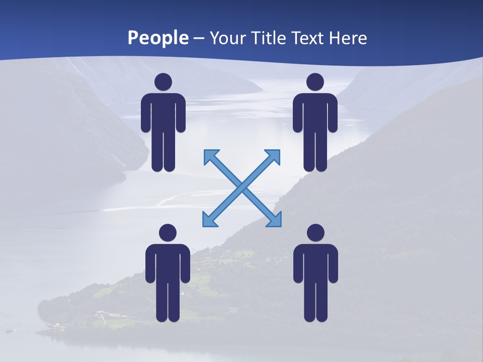 Geirangerfjord Grass Sognefjord PowerPoint Template