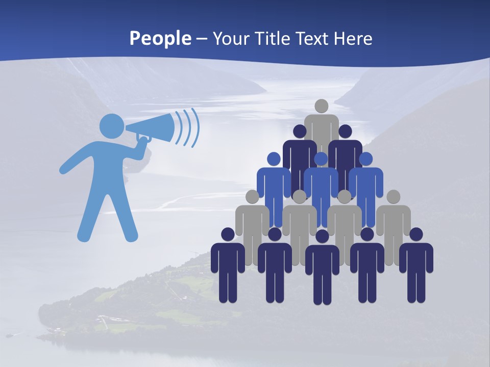 Geirangerfjord Grass Sognefjord PowerPoint Template