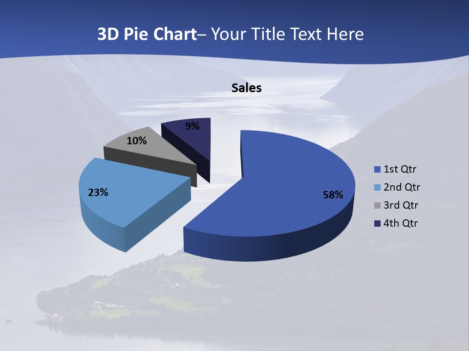 Geirangerfjord Grass Sognefjord PowerPoint Template