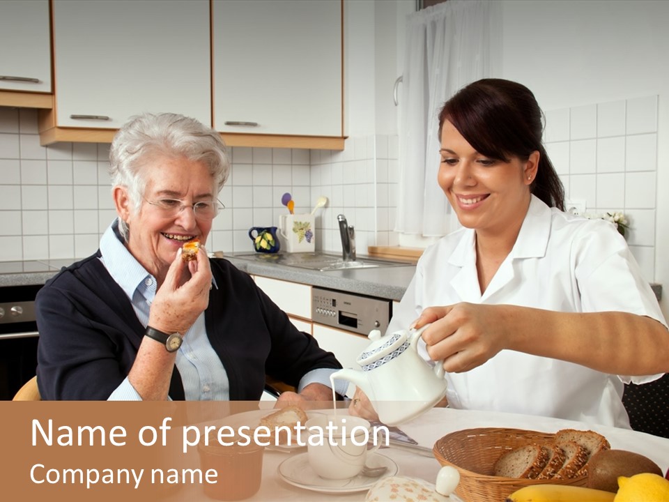 Case Patient Woman PowerPoint Template