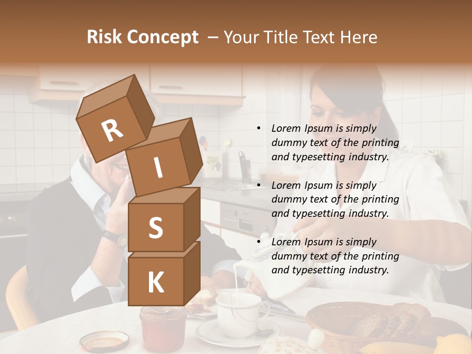 Case Patient Woman PowerPoint Template