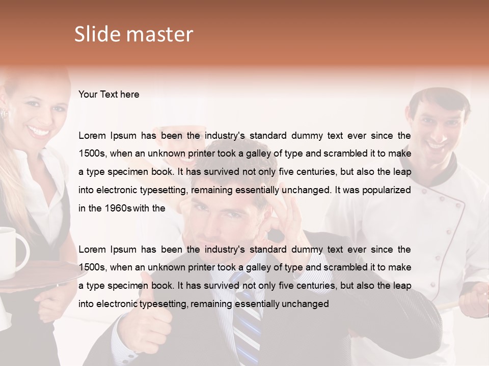 Professional Men Staff PowerPoint Template
