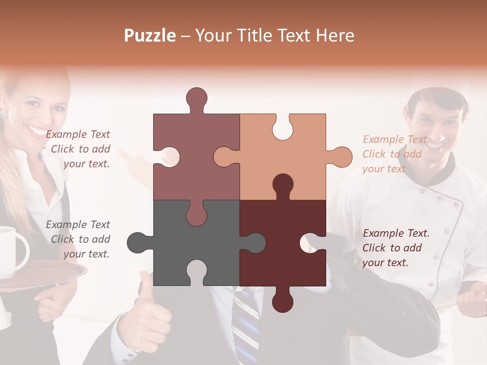 Professional Men Staff PowerPoint Template