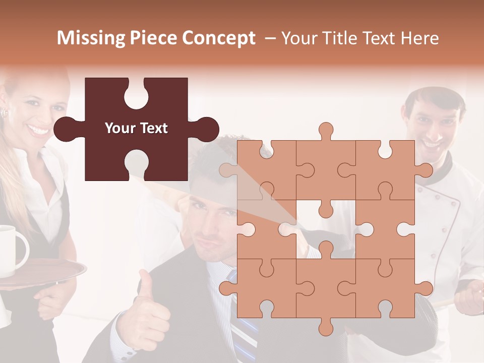 Professional Men Staff PowerPoint Template