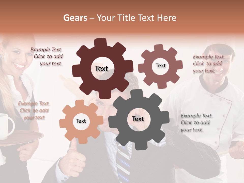 Professional Men Staff PowerPoint Template