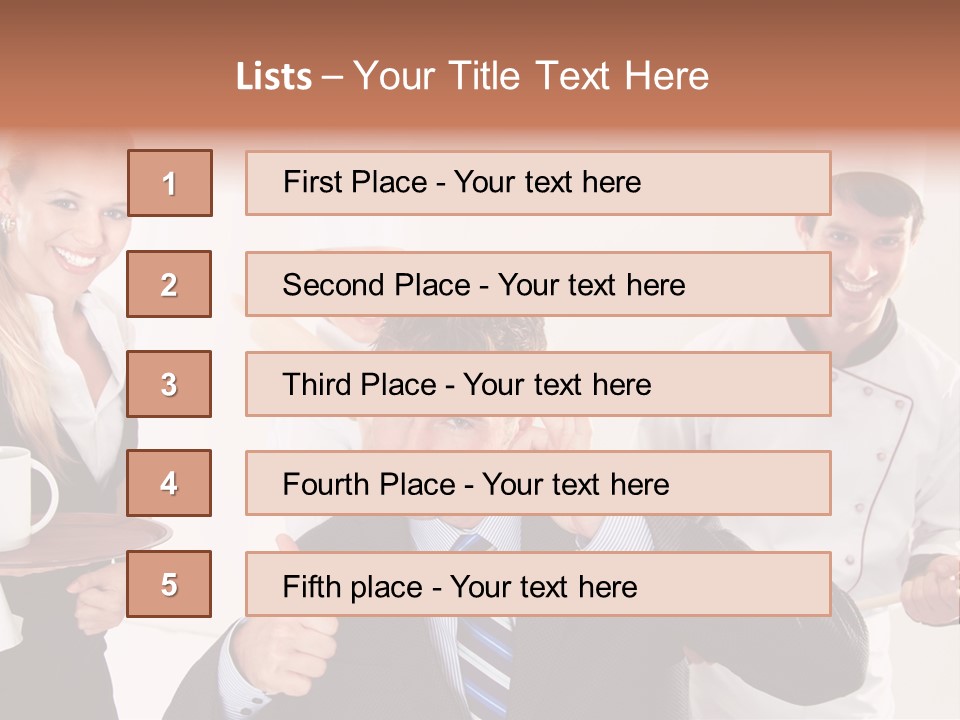 Professional Men Staff PowerPoint Template
