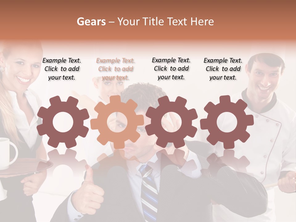 Professional Men Staff PowerPoint Template