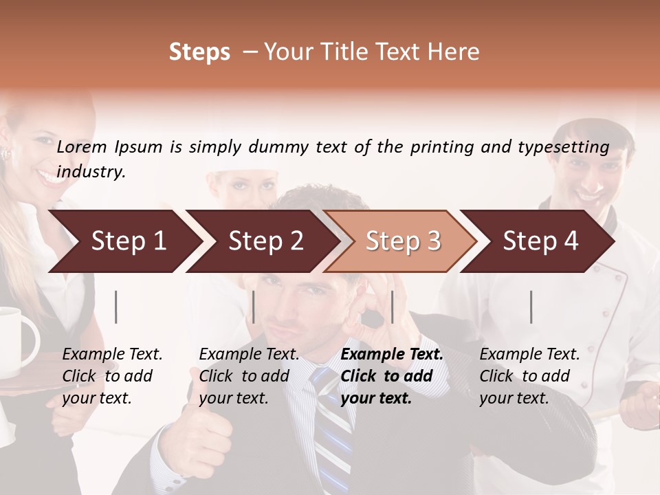 Professional Men Staff PowerPoint Template
