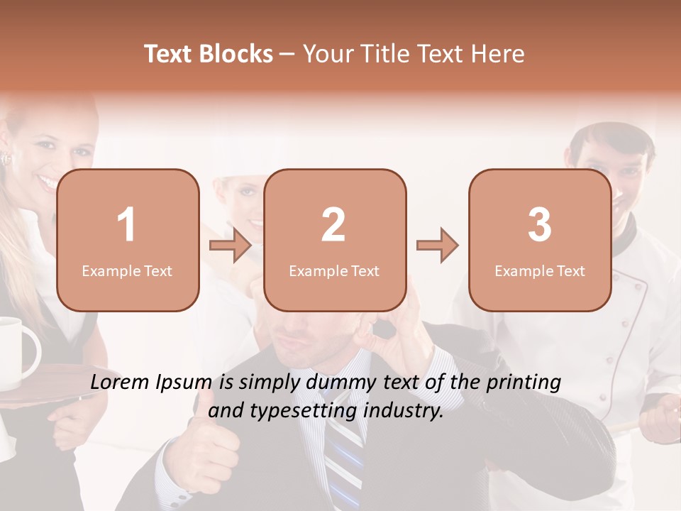 Professional Men Staff PowerPoint Template