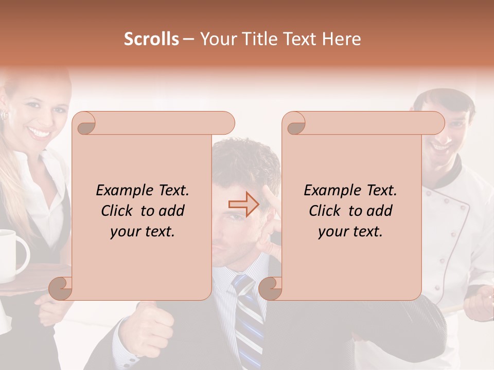 Professional Men Staff PowerPoint Template