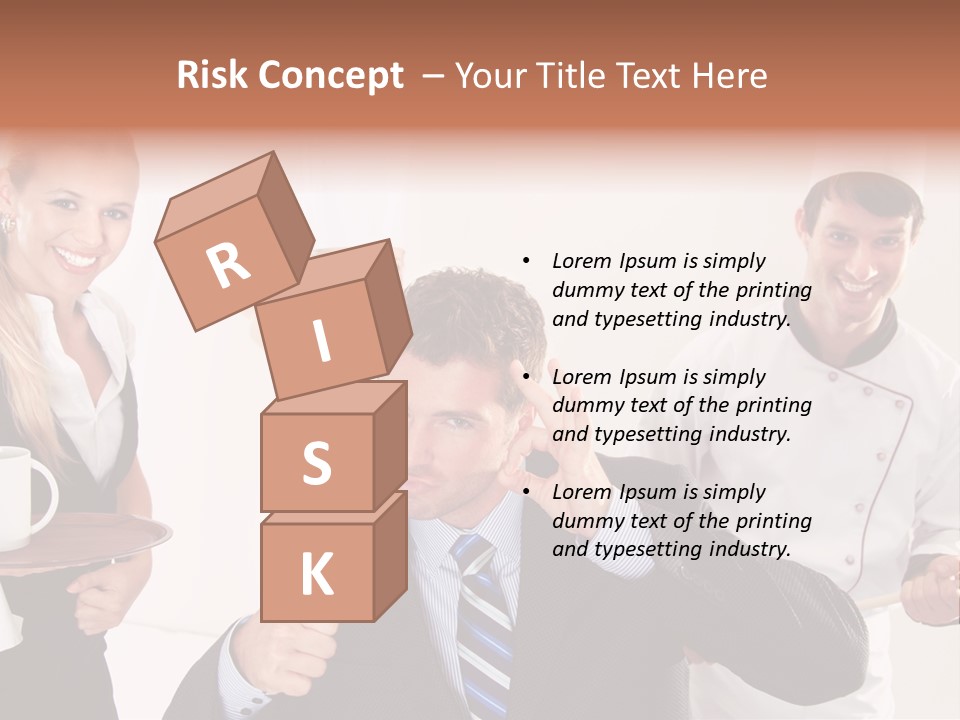 Professional Men Staff PowerPoint Template