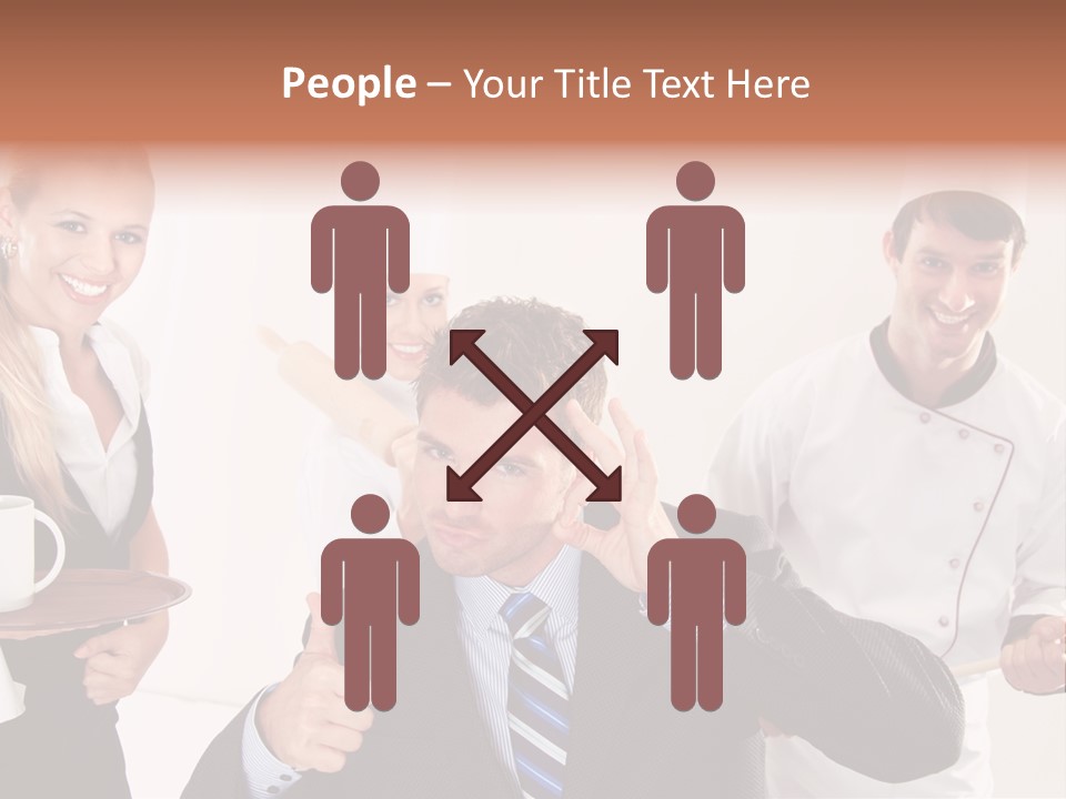 Professional Men Staff PowerPoint Template