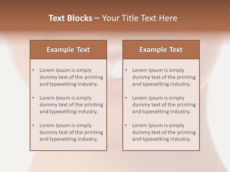 Whitening Care Clinic PowerPoint Template